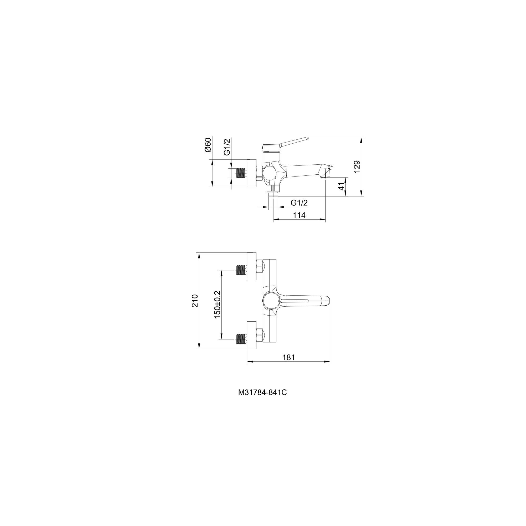 Creavit Flow Banyo Armatürü BT.FL2500