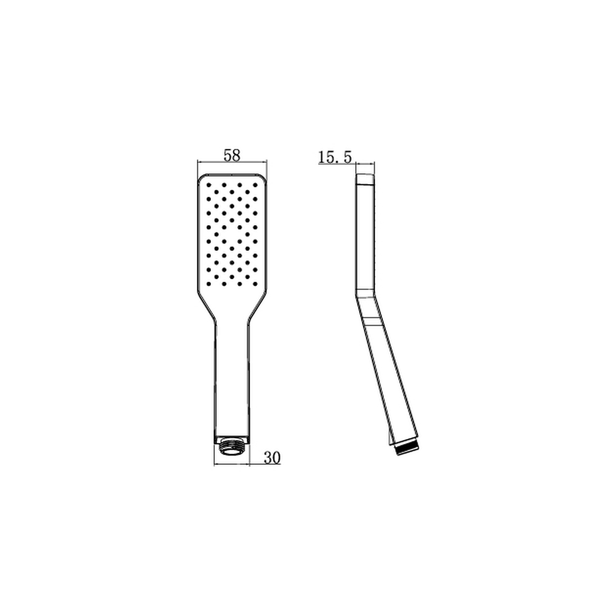 Creavit Kireç Kırıcılı El Duşu Seti (Kare) DS.SH120