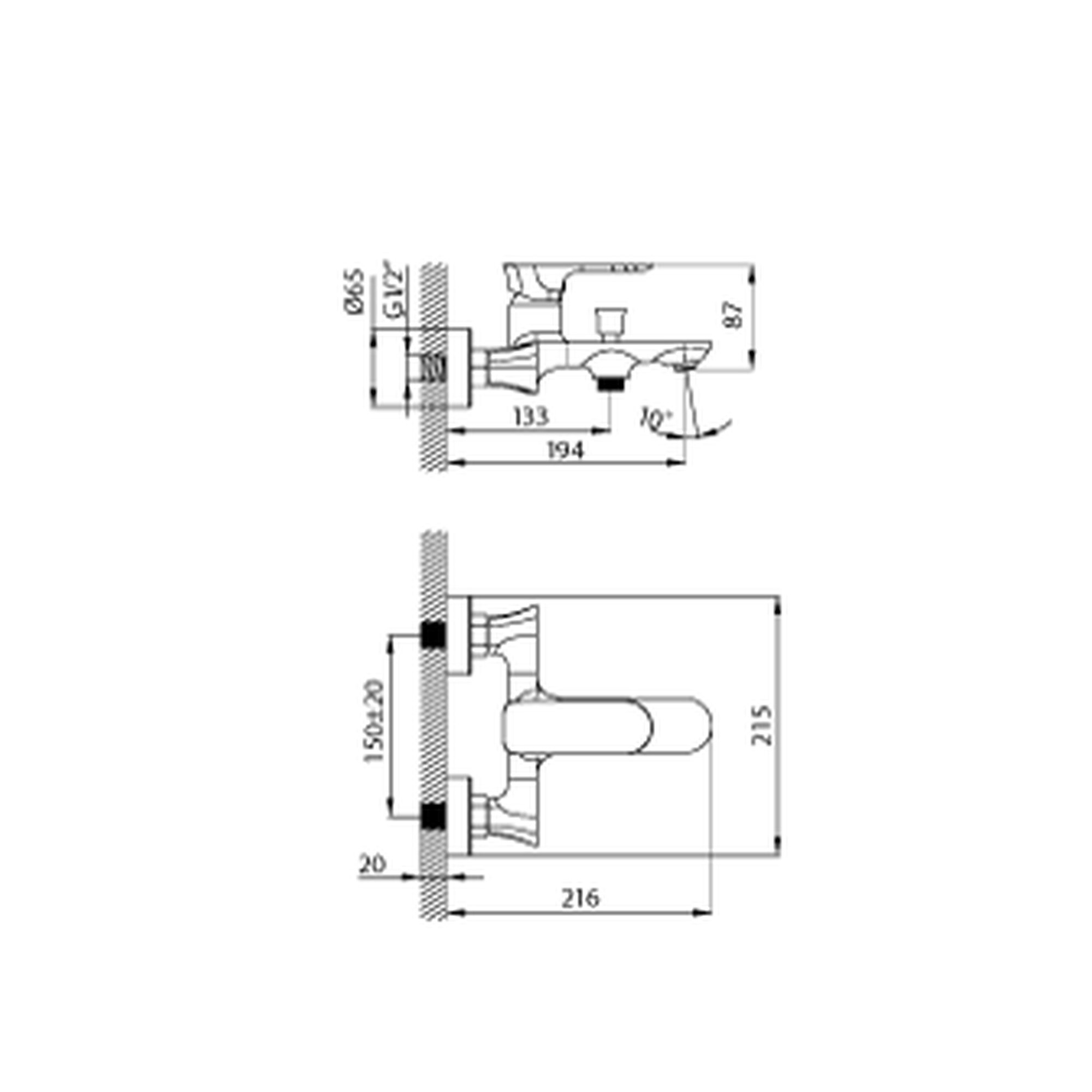 Creavit Pure Banyo Armatürü BT.PR2500
