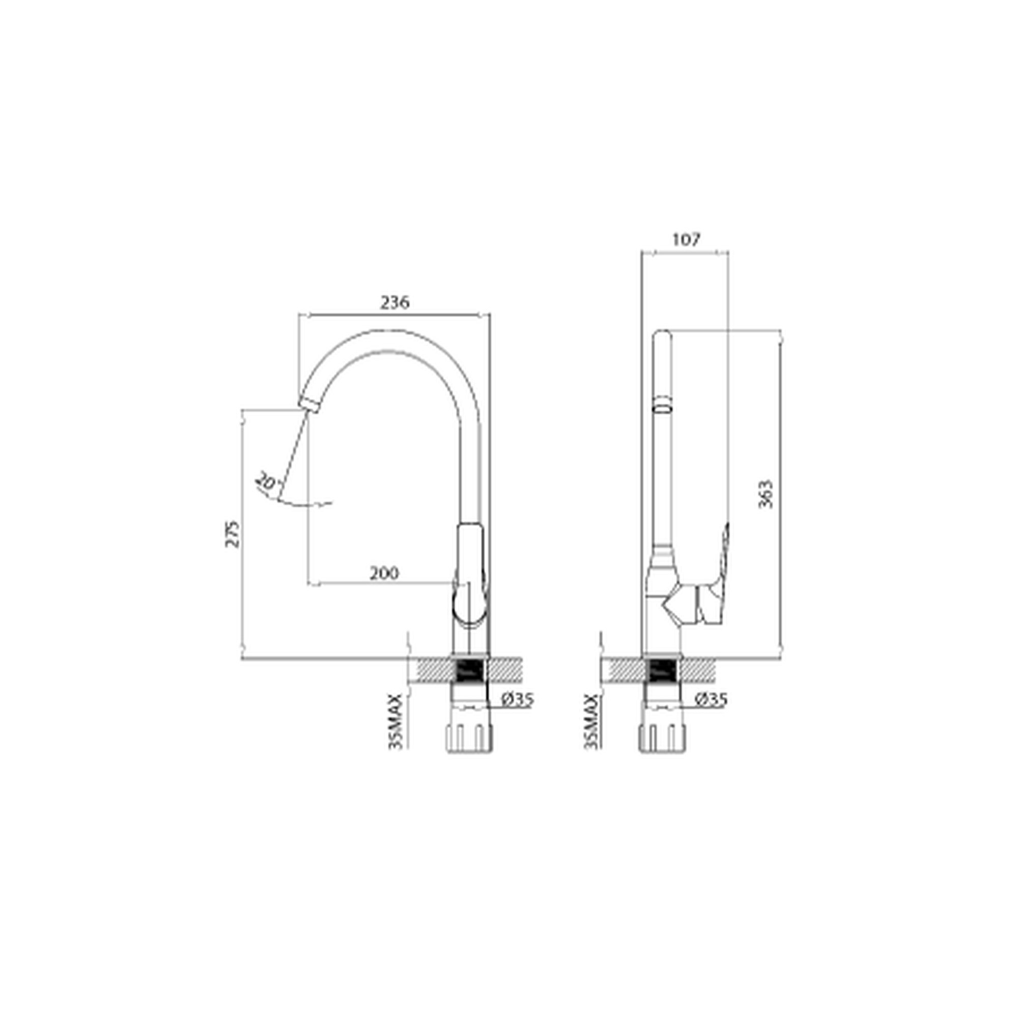 Creavit Pure Mutfak Armatürü BT.PR8501