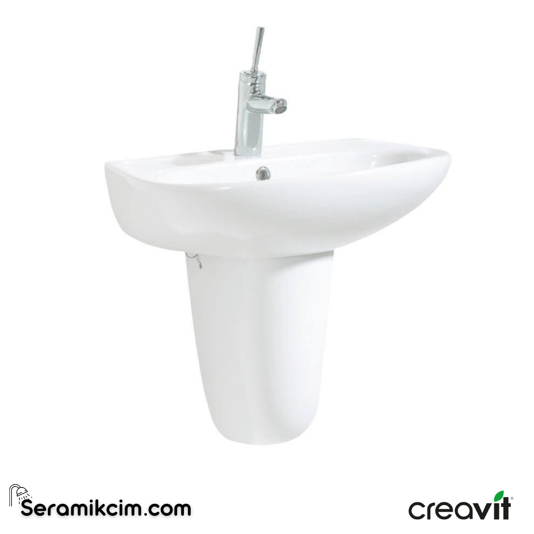 Creavit Sedef Lavabo 60 cm Extra Beyaz SD060-00CB00E-0000 - SD060-00CB00E-0000