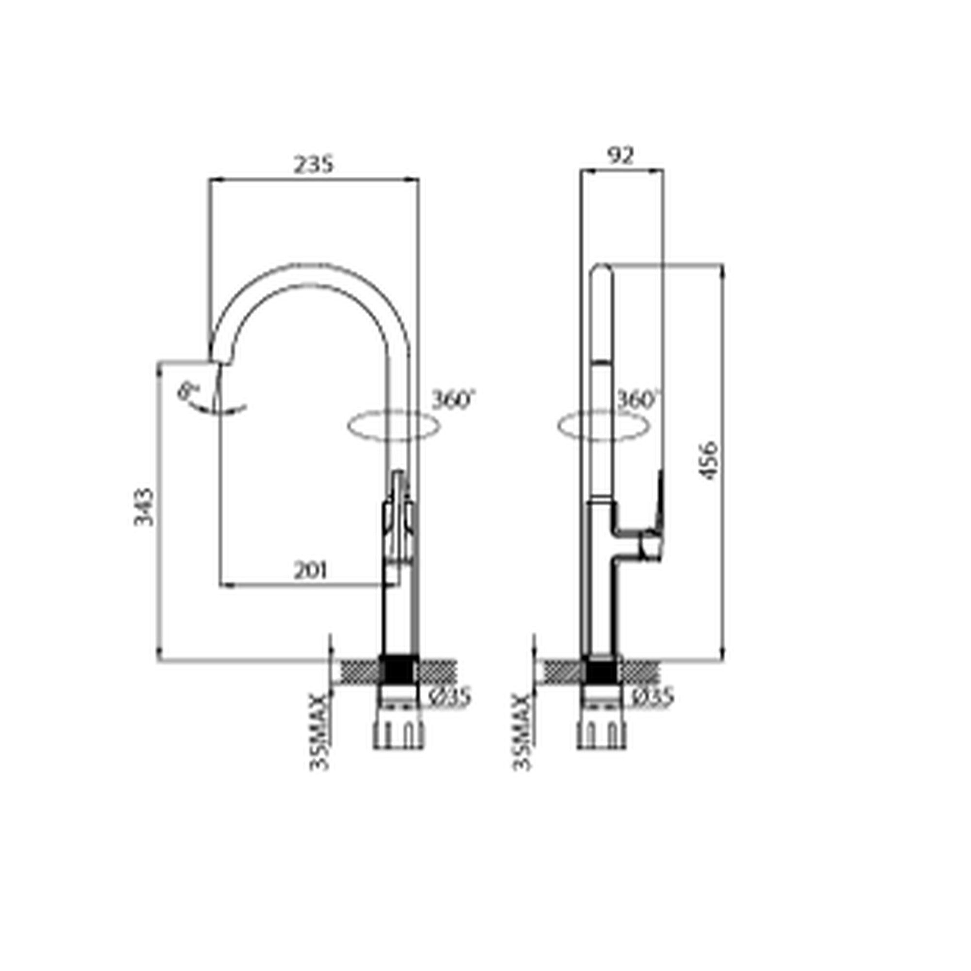 Creavit Slope Mutfak Armatürü BT.SP8502