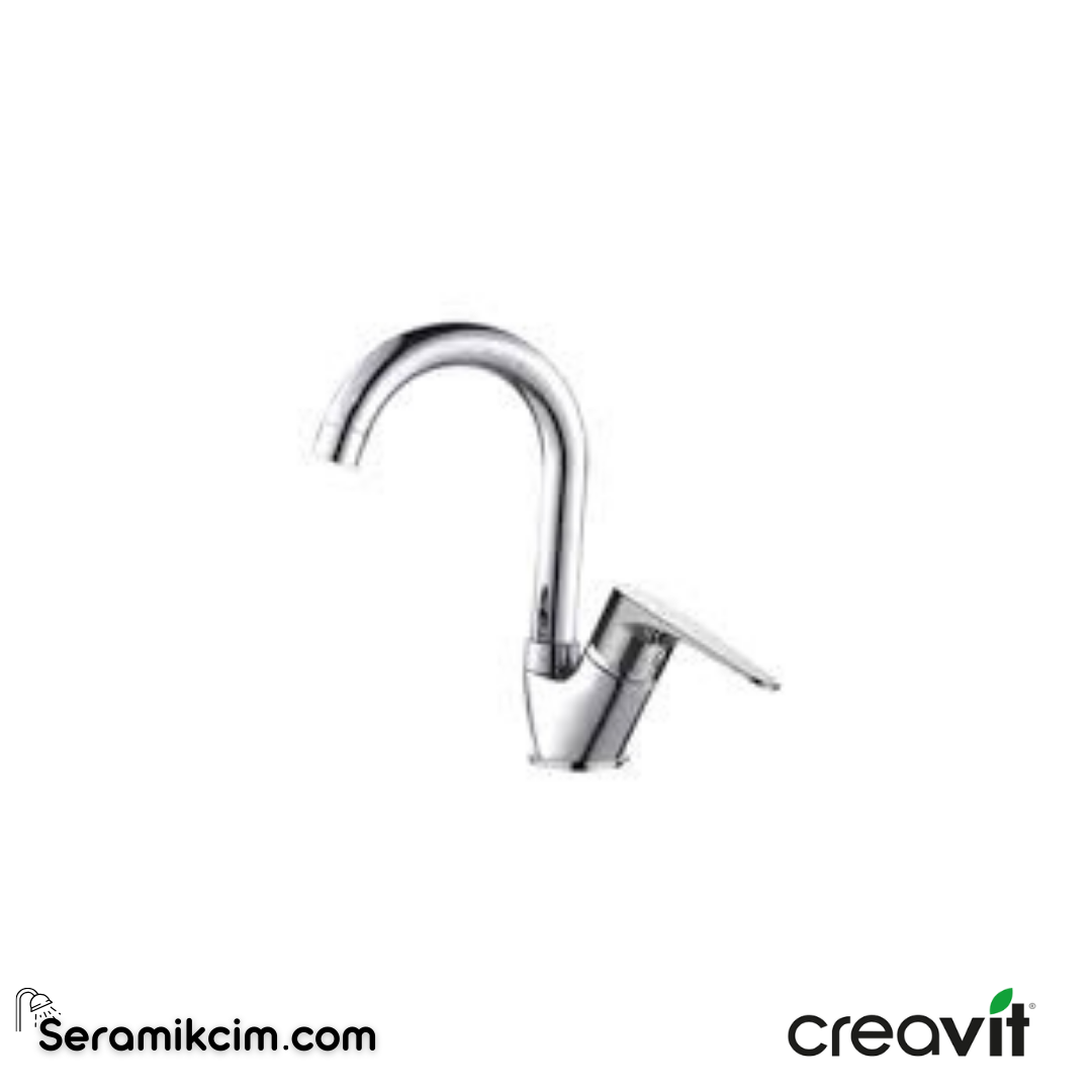 Creavit Vega Kısa U Borulu Lavabo Armatürü  BT.VG1509 - BT.VG1509