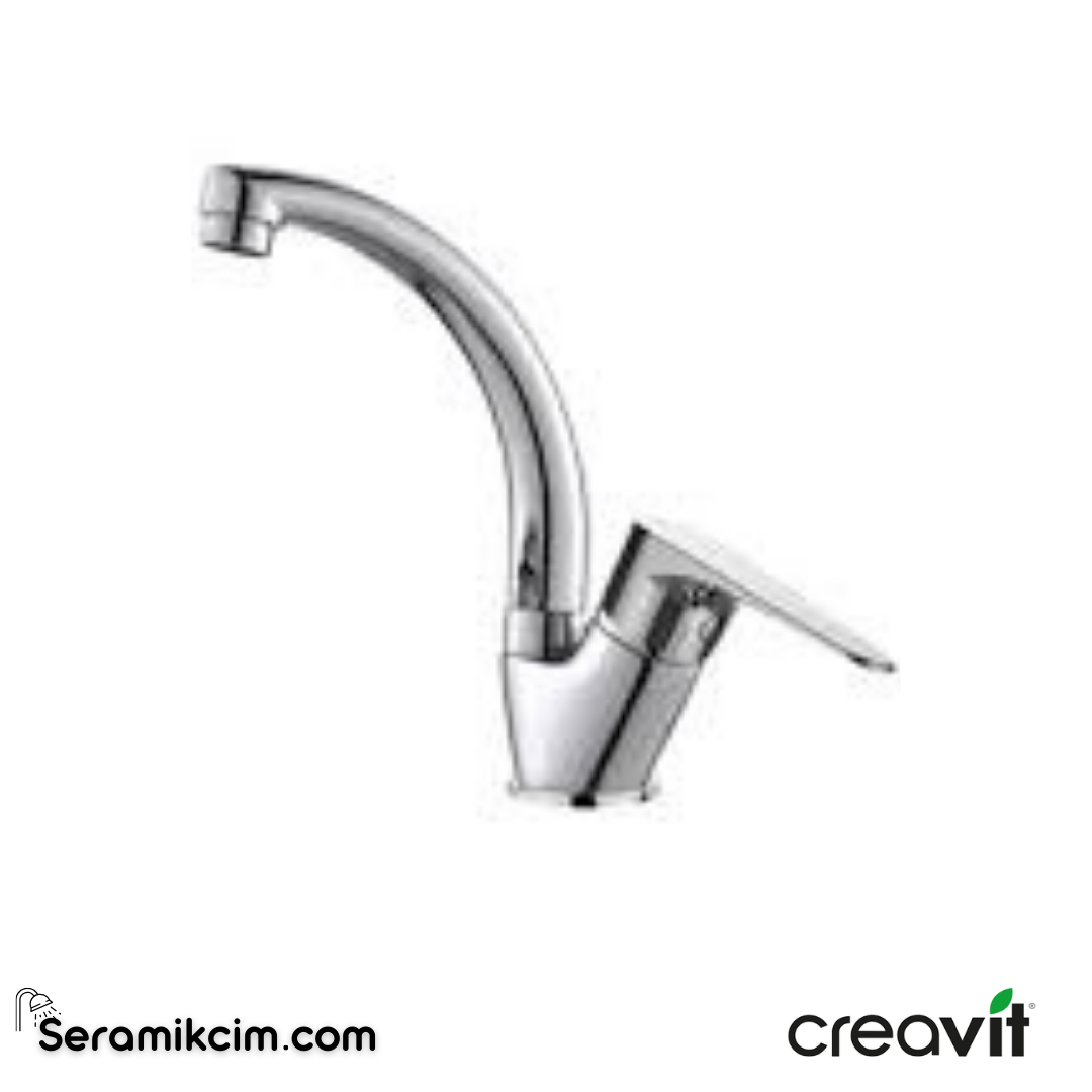 Creavit Vega Mutfak Kuğu Döner Borulu Armatürü  BT.VG7507 - BT.VG7507