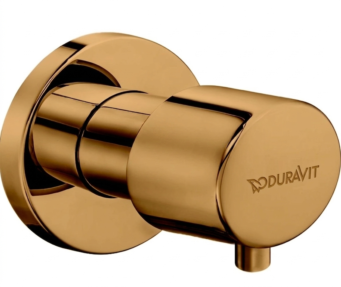 Duravit Ankastre Kesme Vanası, Mat Bronz