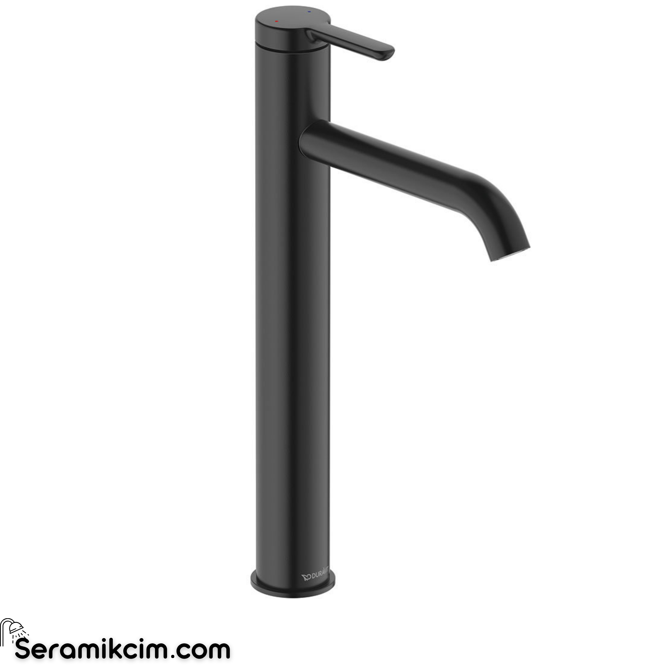 Duravit C.1 Tezgah Üstü Lavabo Bataryası (XL Boy) Mat Siyah C11040002046