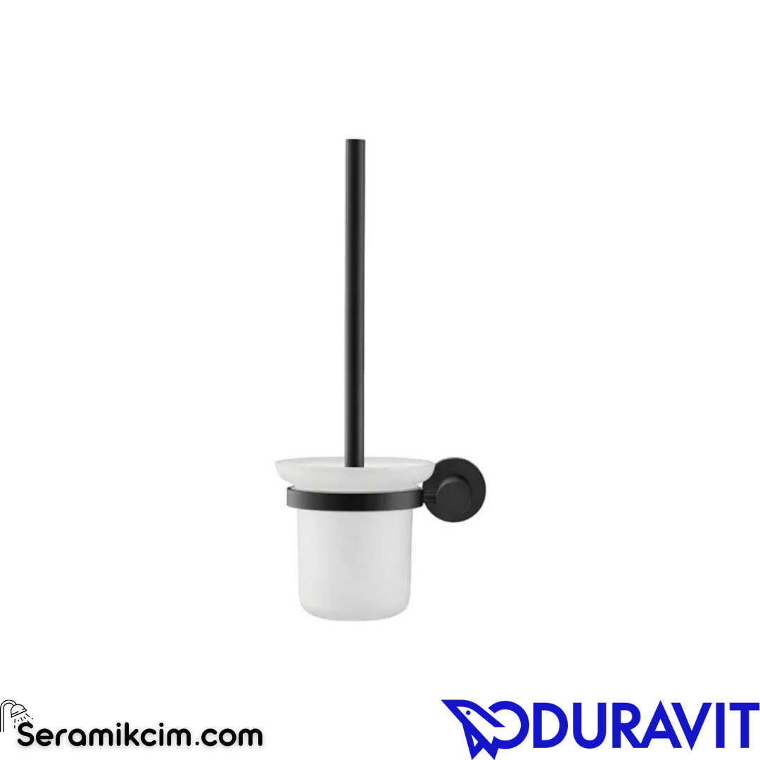 Duravit D-Code Duvardan Tuvalet Fırçası Mat Siyah