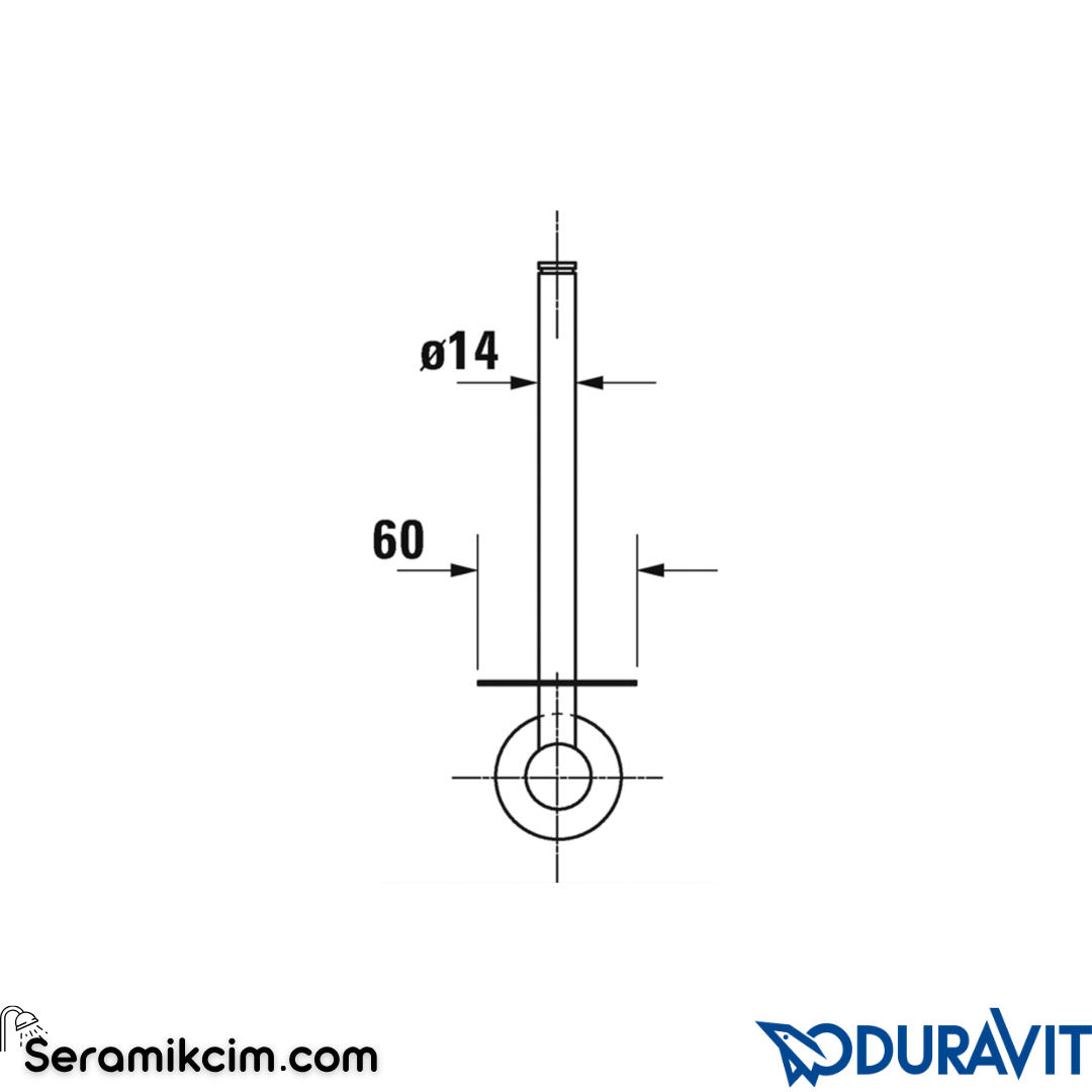 Duravit D-Code Yedek Tuvalet Kağıtlığı Krom