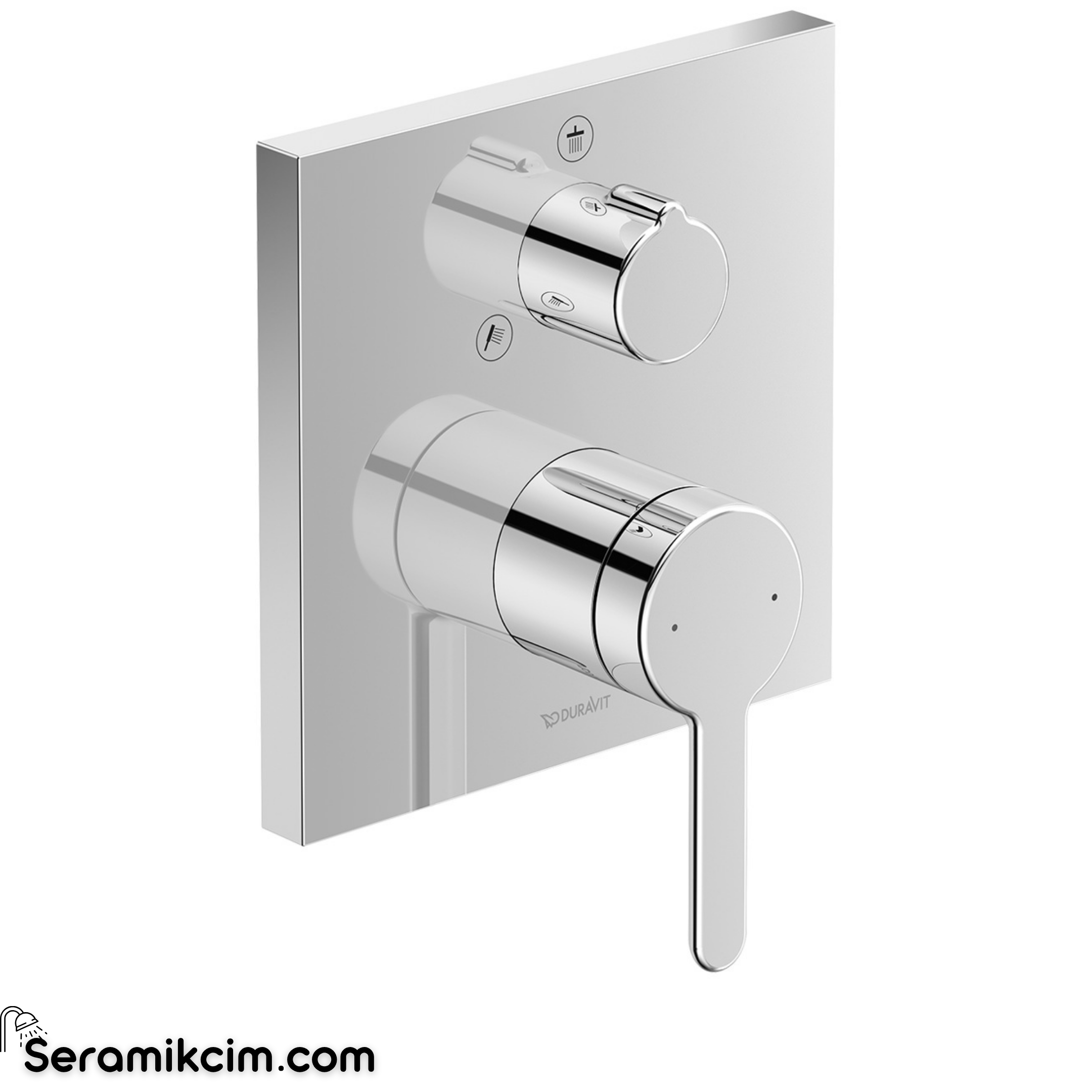 Duravit Duravit C.1 Ankastre Duş Bataryası, Tek Yollu (Sıva Üstü Grubu) Krom C14210009010