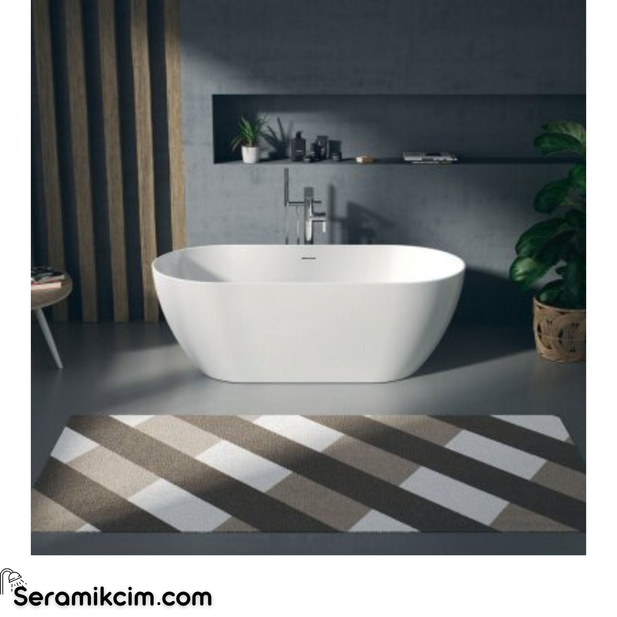 Duravit Küvet, Free Standing, Durakanto 170x80 cm (Sifon Dahil) 700561000000000