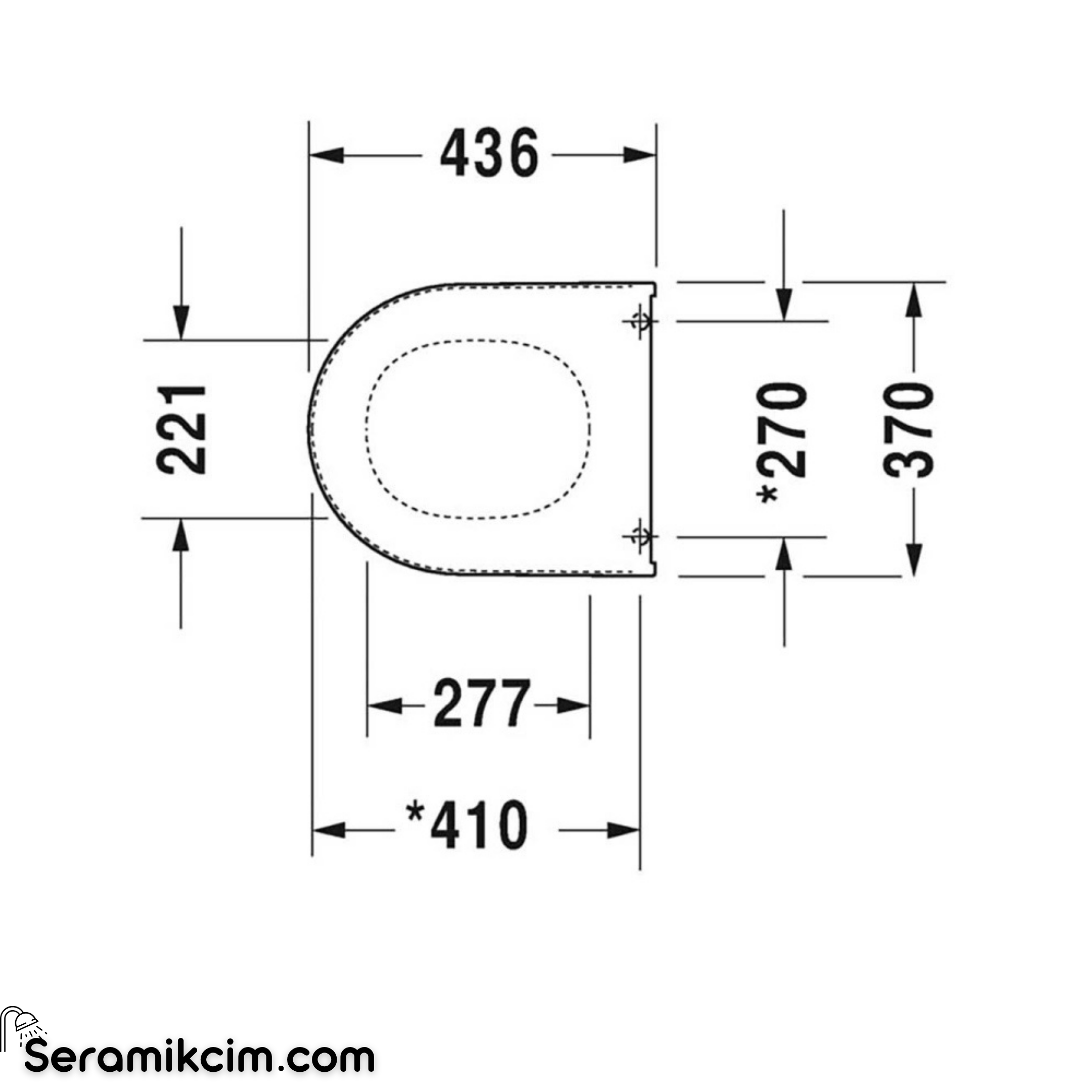 Duravit Starck 3 Klozet Kapağı (220039, 220239, 222539, 252739, 012839 Klozetler İle Uyumlu)