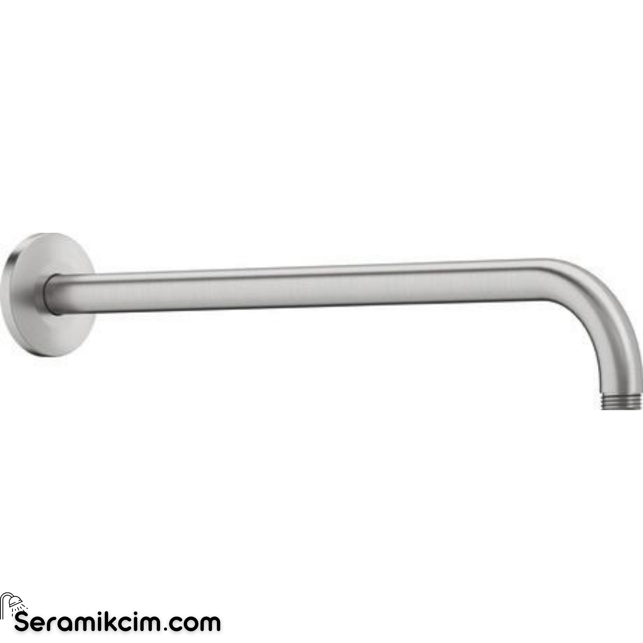 Duravit Tepe Duşu Dirseği, Duvardan, 410 mm, Paslanmaz Çelik UV0670028070