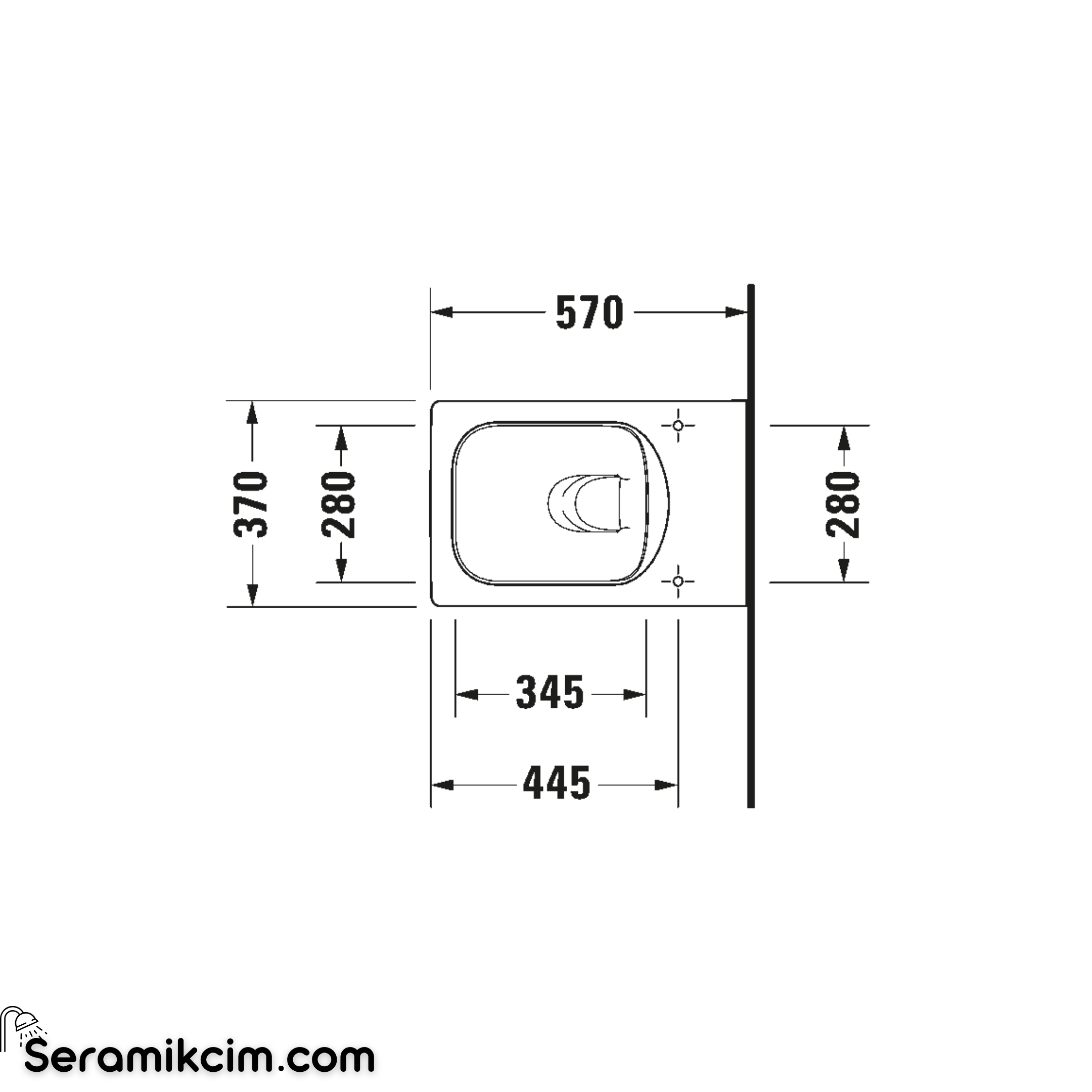 Duravit Vero Air Asma Klozet Rimless® 570 Mm