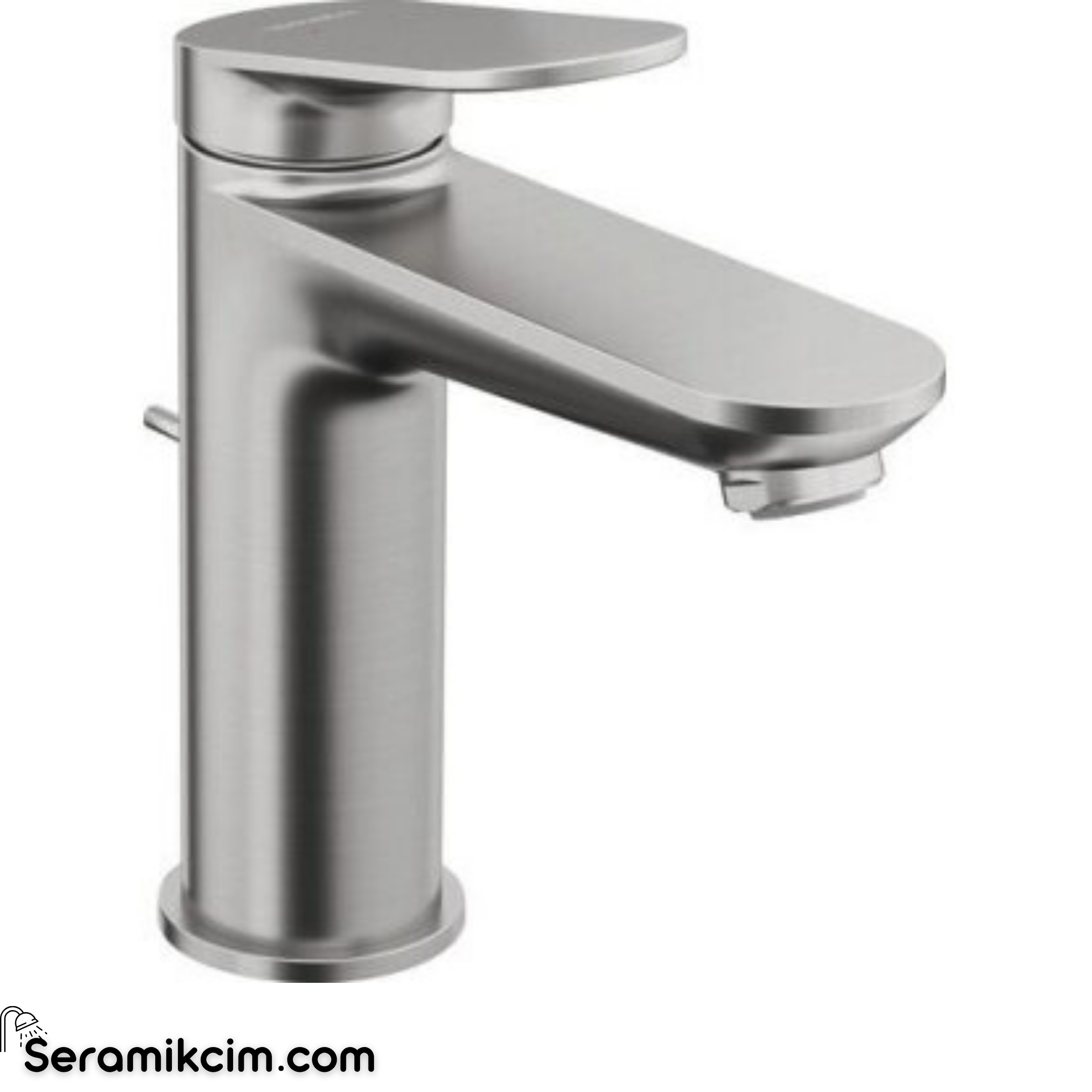 Duravit Wave, Lavabo Bataryası, Medium, Pop-Up Sifon Kumandalı, Fırçalanmış Çelik 52X166X171 Mm Wa1020001070