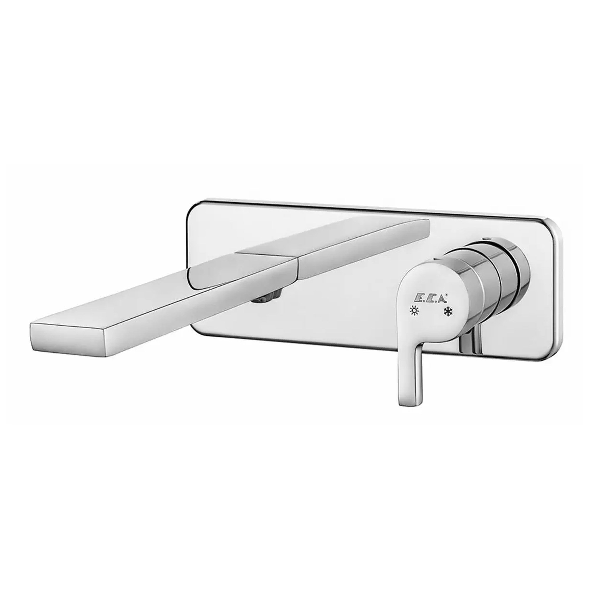 ECA Icon Ankastre Lavabo Bataryası Sıva Üstü Grubu - Tek Rozet Krom 102167601H-K