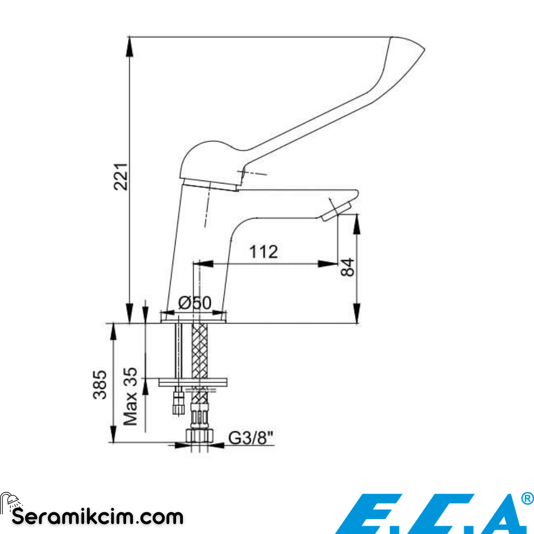 ECA Medical Bedensel Engelli Ve Doktor Bataryası Krom 102188059H