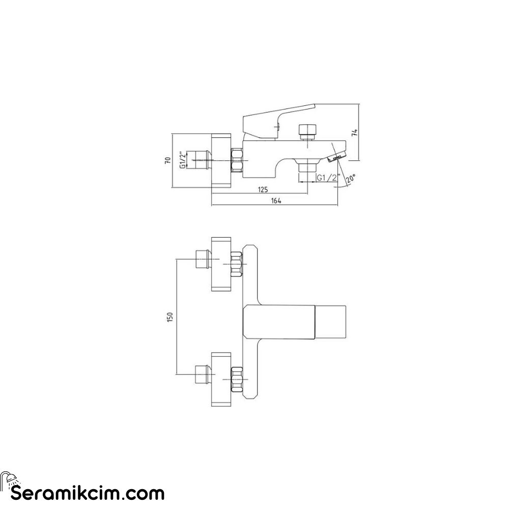 ECA Tiera Banyo Bataryası Krom 102102469