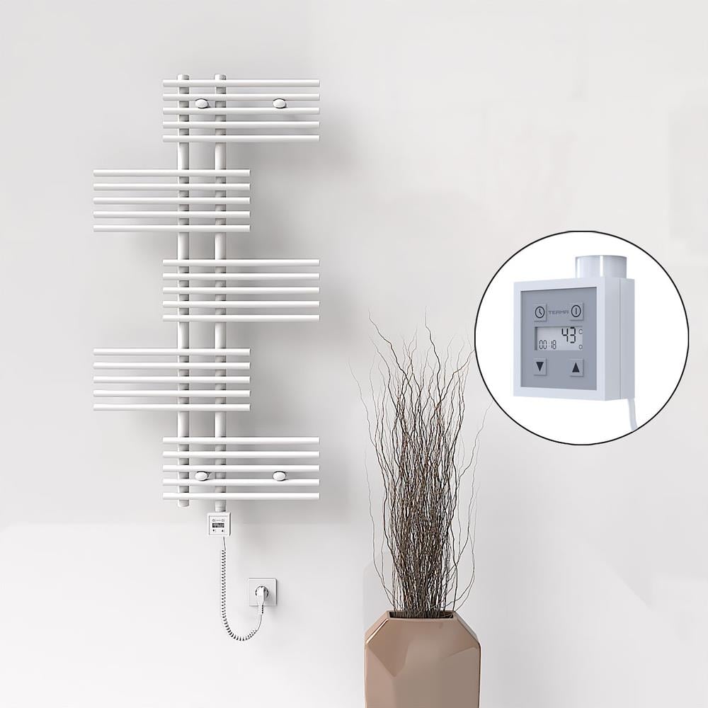 FIJI Elektrikli Havlupan 650x1250 Beyaz (KTX3 Termostat) 600W Spiral Kablolu