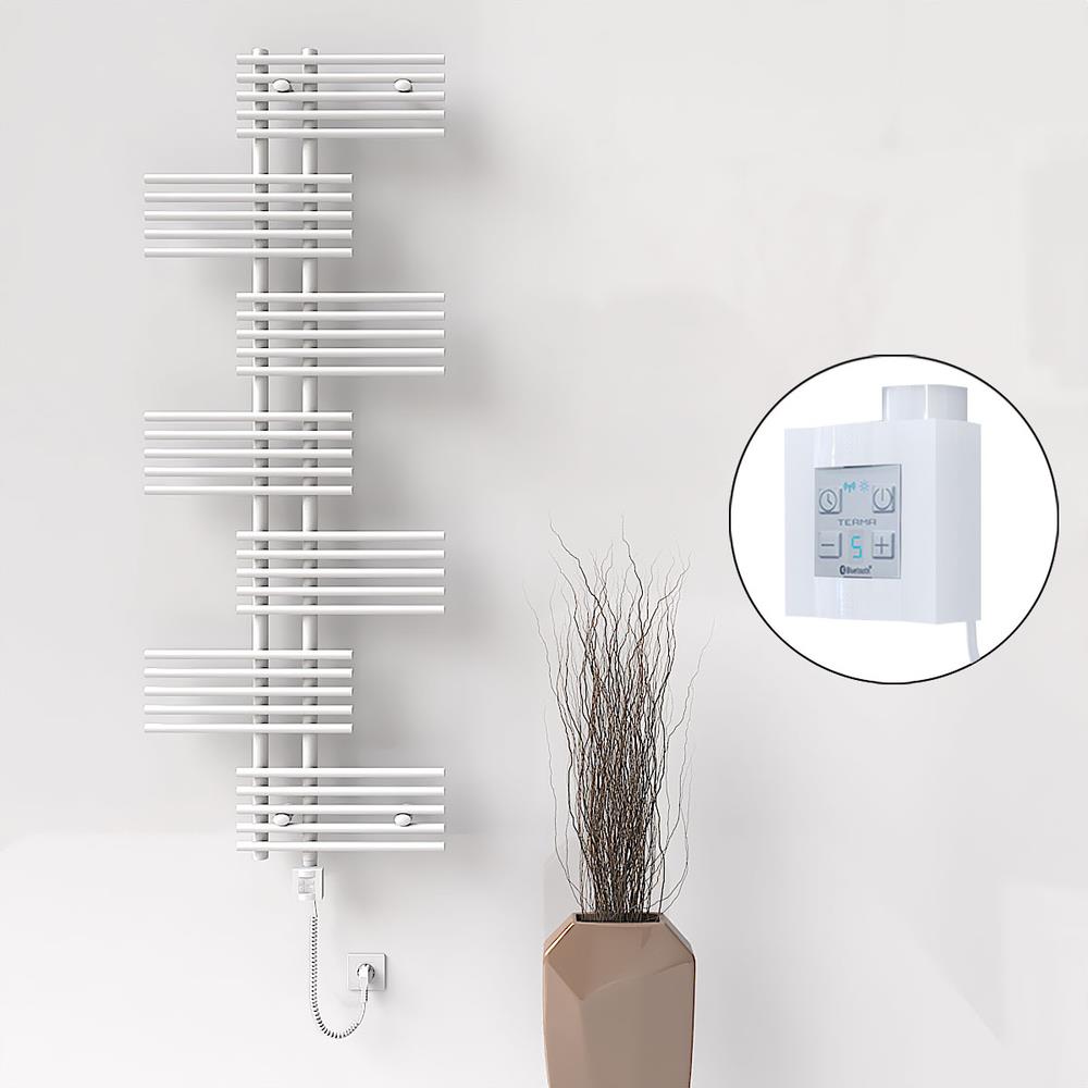 FIJI Elektrikli Havlupan 650x1762 Beyaz (KTX4 Termostat) 1000W Spiral Kablolu