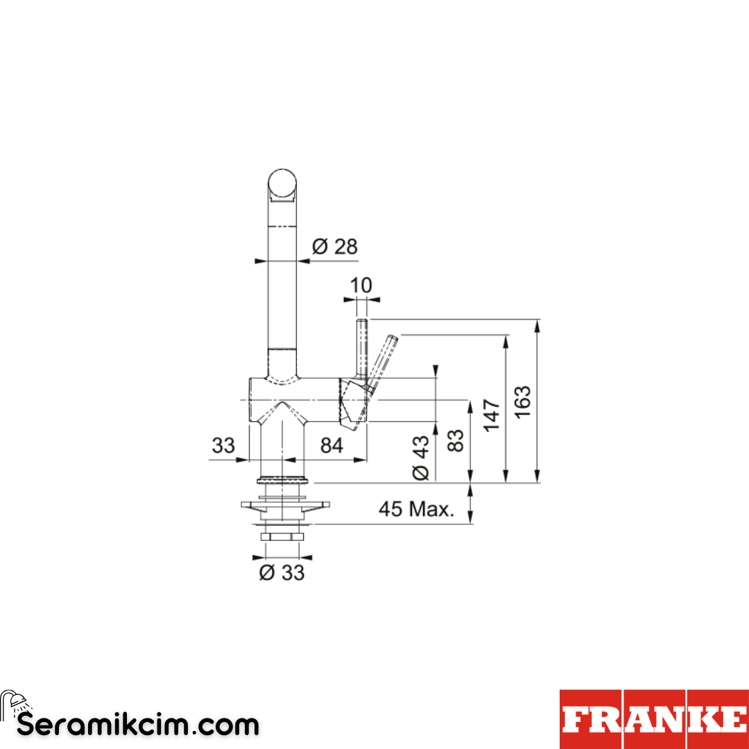 Franke Active Plus Doccia 2.0 Spiralli Mutfak Armatürü Stone Grey 115.0663.758