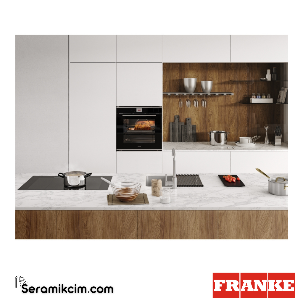 Franke Mythos Buharlı FMY 99 HS XS 19 Programlı 73lt A+ Enerji Sınıfı Fırın Siyah / Inox Frame 116.0613.706 - 116.0613.706