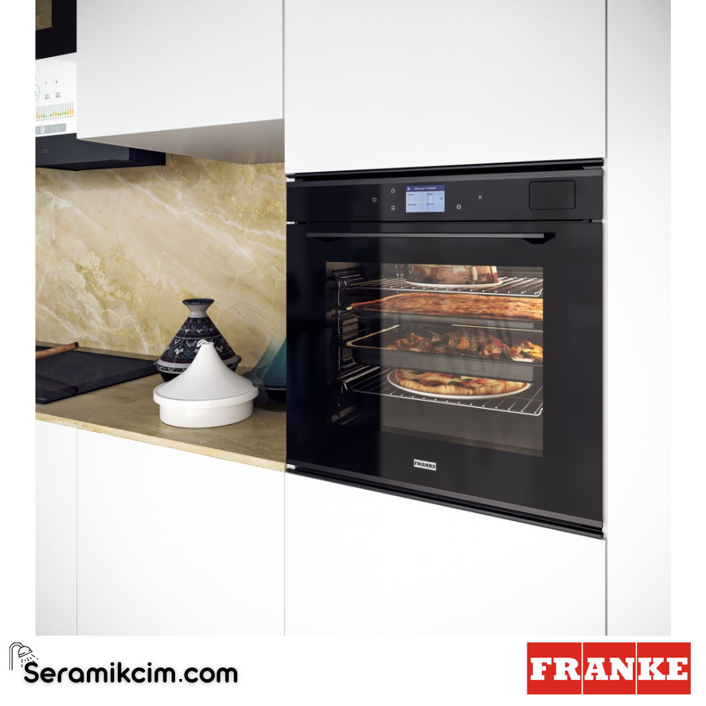 Franke Mythos Buharlı FMY 99 HS XS 19 Programlı 73lt A+ Enerji Sınıfı Fırın Siyah / Siyah Frame 116.0613.707 - 116.0613.707