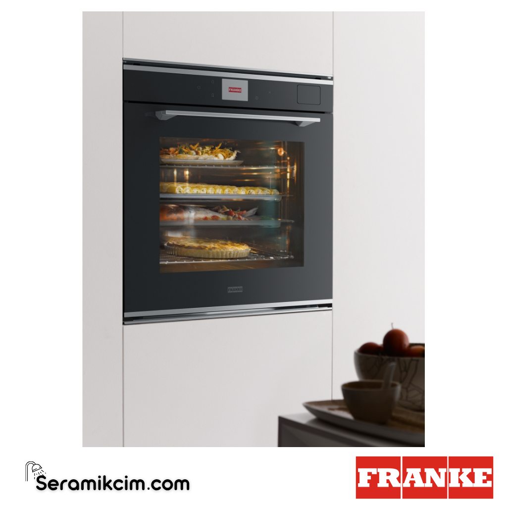 Franke Mythos Buharlı FMY 99 HS XS 19 Programlı 73lt A+ Enerji Sınıfı Fırın Siyah / Inox Frame 116.0613.706 - 116.0613.706