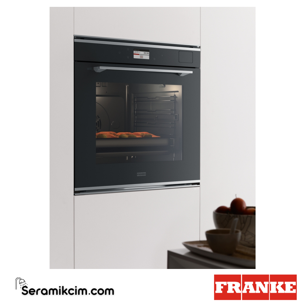 Franke Mythos Buharlı FMY 99 HS XS 19 Programlı 73lt A+ Enerji Sınıfı Fırın Siyah / Inox Frame 116.0613.706 - 116.0613.706