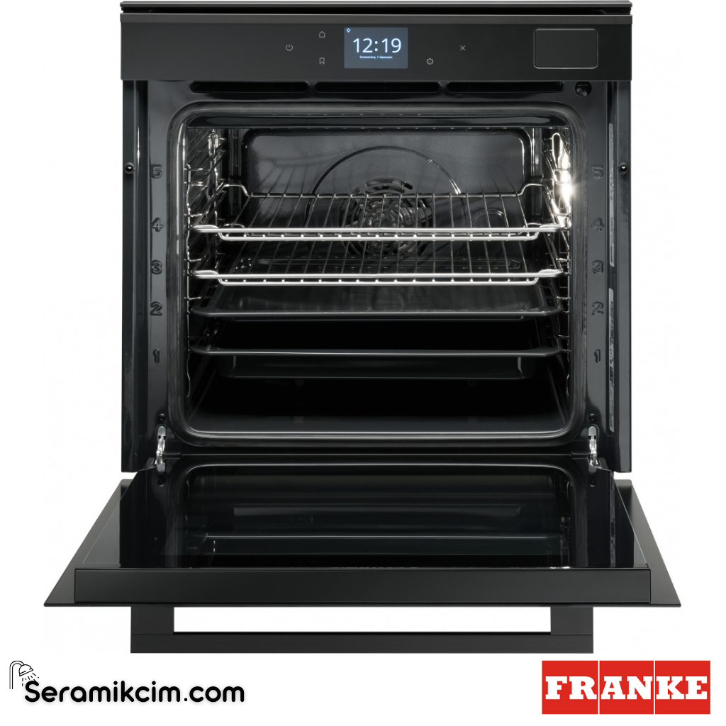 Franke Mythos Buharlı FMY 99 HS XS 19 Programlı 73lt A+ Enerji Sınıfı Fırın Siyah / Siyah Frame 116.0613.707 - 116.0613.707