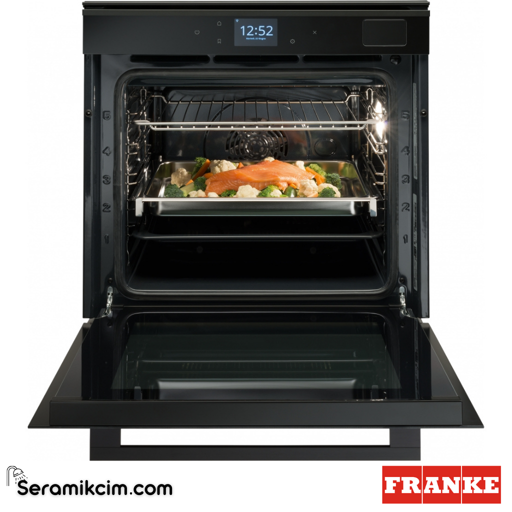 Franke Mythos Buharlı FMY 99 HS XS 19 Programlı 73lt A+ Enerji Sınıfı Fırın Siyah / Siyah Frame 116.0613.707 - 116.0613.707