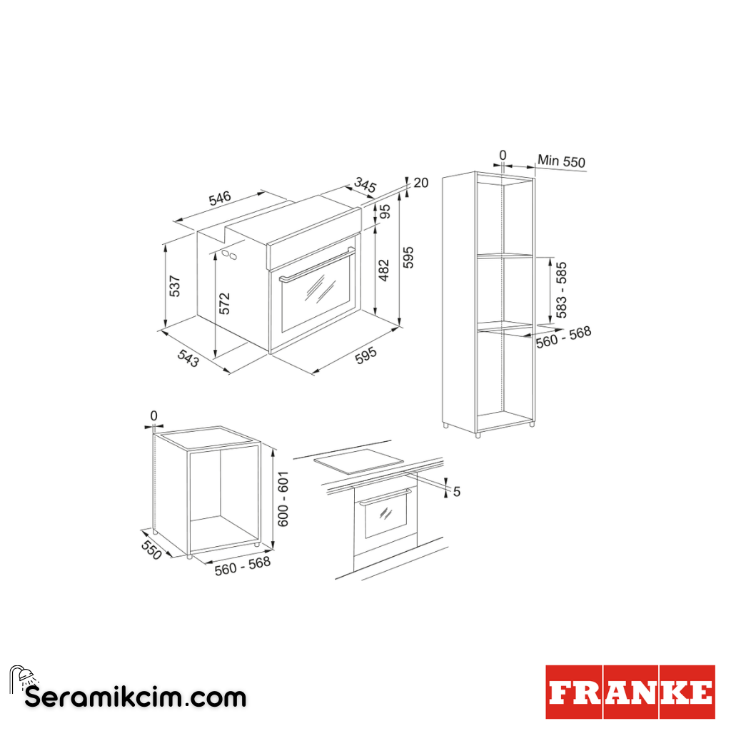 Franke Mythos Buharlı FMY 99 HS XS 19 Programlı 73lt A+ Enerji Sınıfı Fırın Siyah / Siyah Frame 116.0613.707 - 116.0613.707
