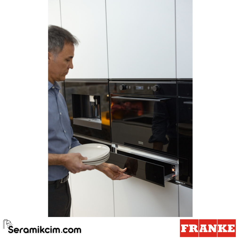 Franke Mythos FMY 14 DRW XS Isıtma Çekmecesi Siyah / Inox Frame 131.0611.212 - 131.0611.212
