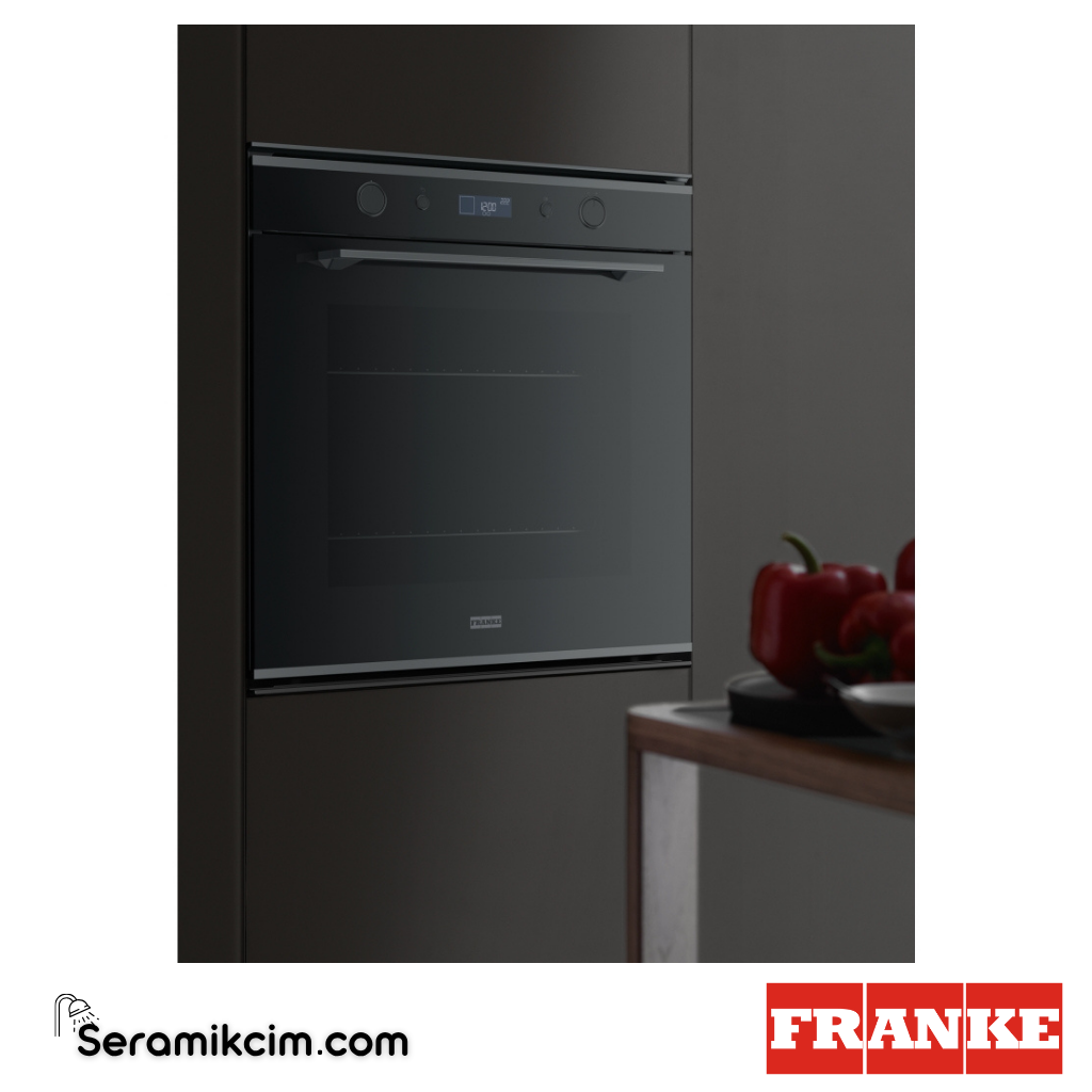 Franke Mythos Pyrolytic FMY 98 P XS 10 Programlı 73lt A+ Enerji Sınıfı Fırın Siyah / Siyah Frame 116.0606.102 - 116.0606.102