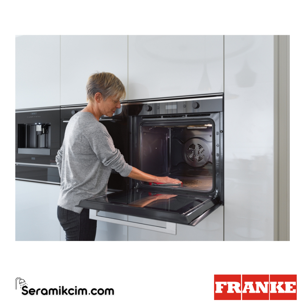 Franke Mythos Pyrolytic FMY 98 P XS 10 Programlı 73lt A+ Enerji Sınıfı Fırın Siyah / Inox Frame 116.0606.101 - 116.0606.101