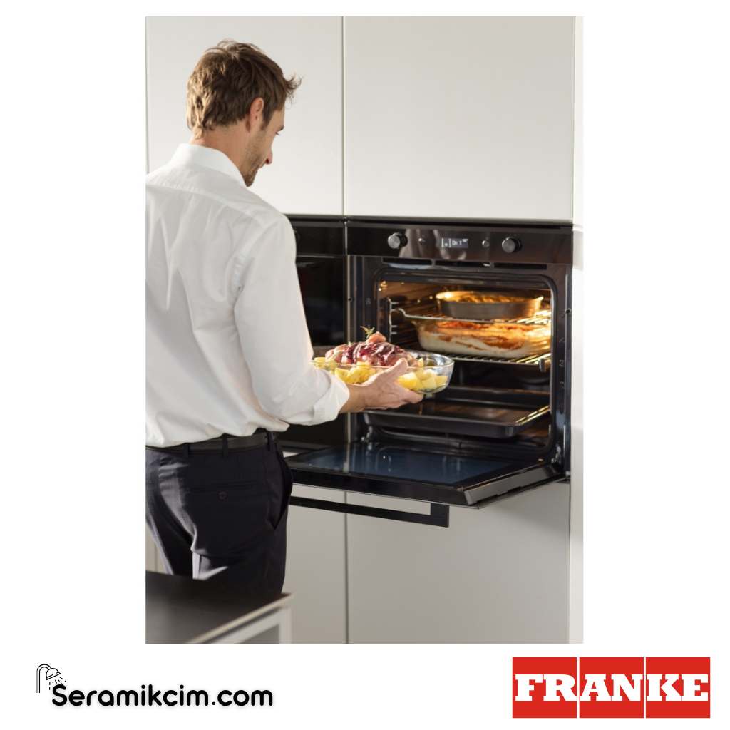Franke Mythos Pyrolytic FMY 98 P XS 10 Programlı 73lt A+ Enerji Sınıfı Fırın Siyah / Siyah Frame 116.0606.102 - 116.0606.102