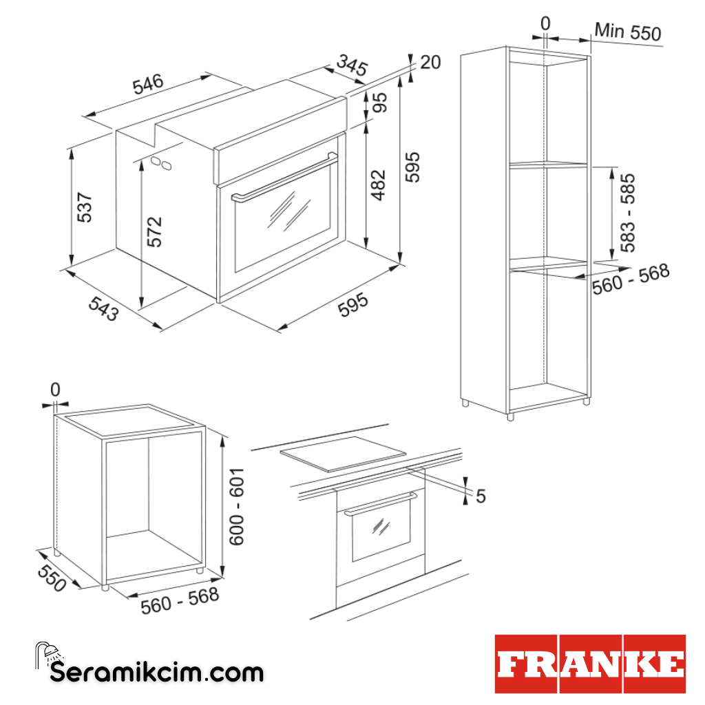 Franke Mythos TFT Pyrolytic FMY 99 P XS 17 Programlı 73lt A+ Enerji Sınıfı Fırın Siyah / Siyah Frame 116.0613.709 - 116.0613.709