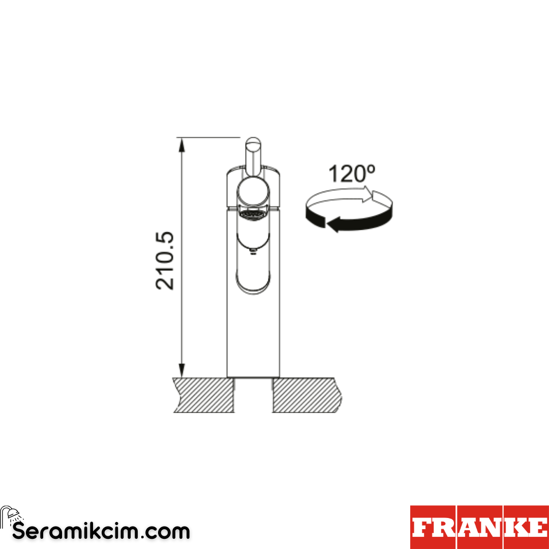 Franke Orbit Doccia Spiralli Mutfak Armatürü Krom 115.0623.055