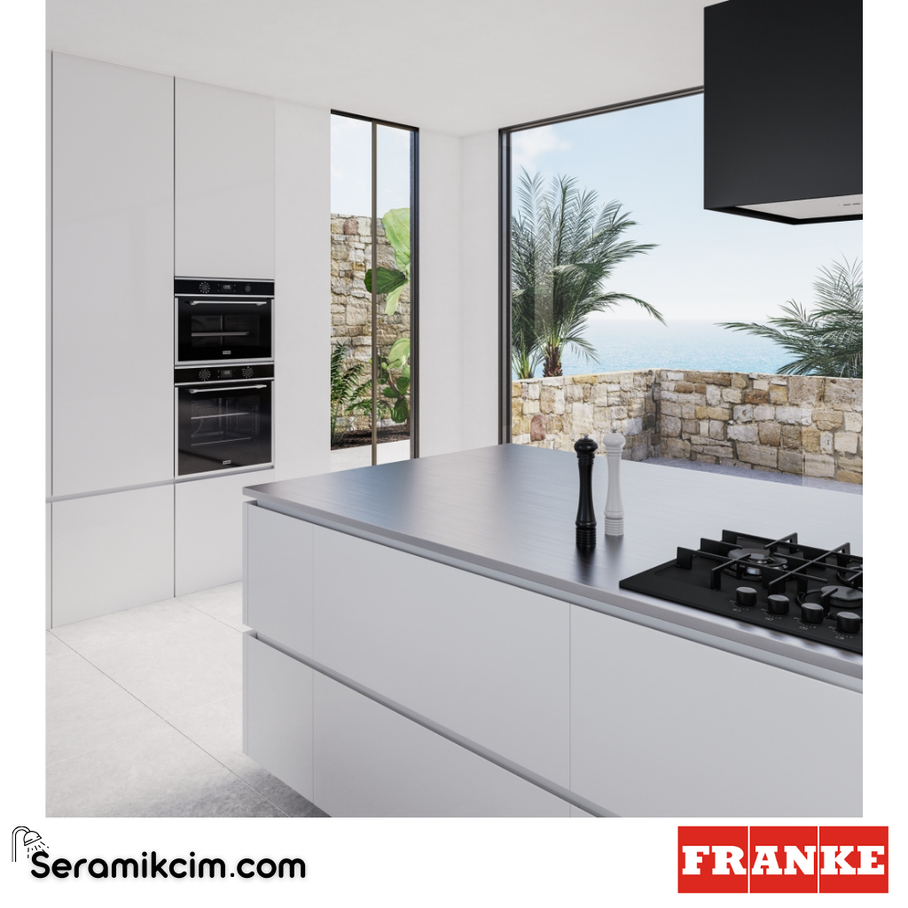 Franke Smart FMA 45 MW XS 8 Programlı 40lt 45cm Kombi Mikrodalga Fırın Siyah Cam / Inox 131.0606.104 - 131.0606.104