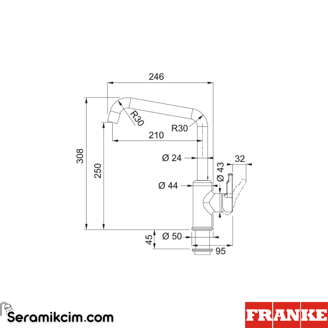 Franke Urban Mutfak Armatürü Krom 115.0595.062