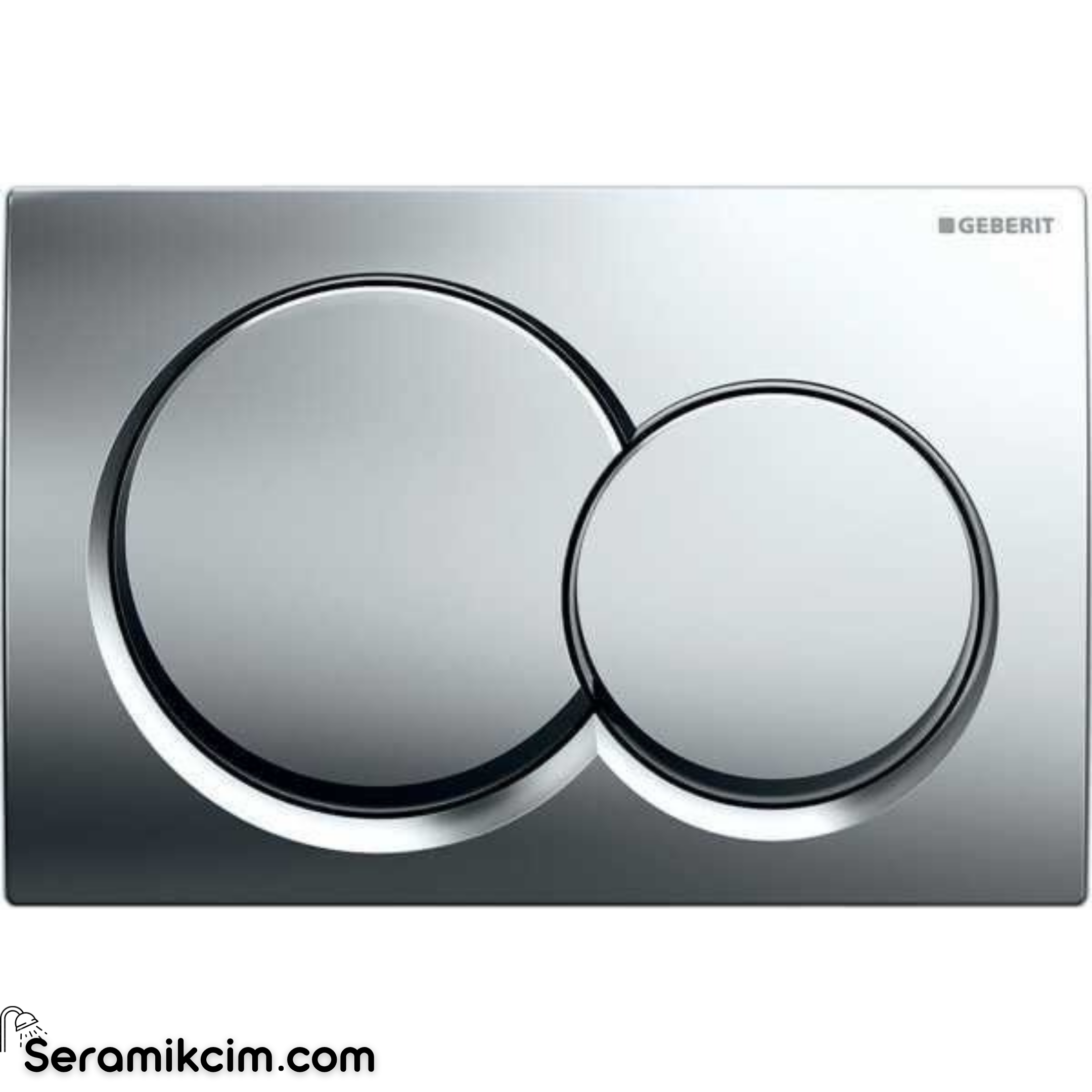 Geberit Alpha01 Kumanda Paneli Çift Basmalı Parlak Krom