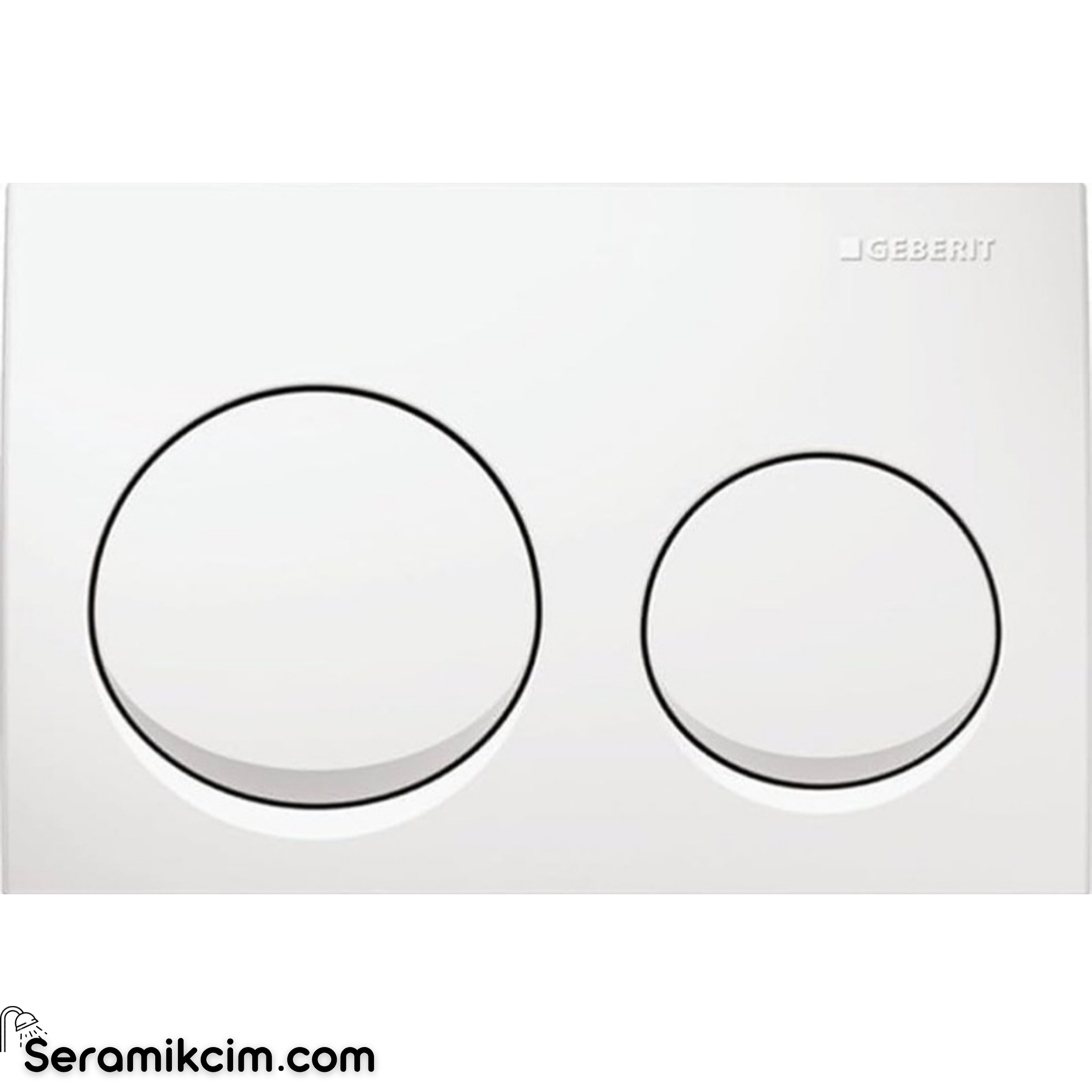 Geberit Alpha20 Kumanda Paneli Çift Basmalı Beyaz