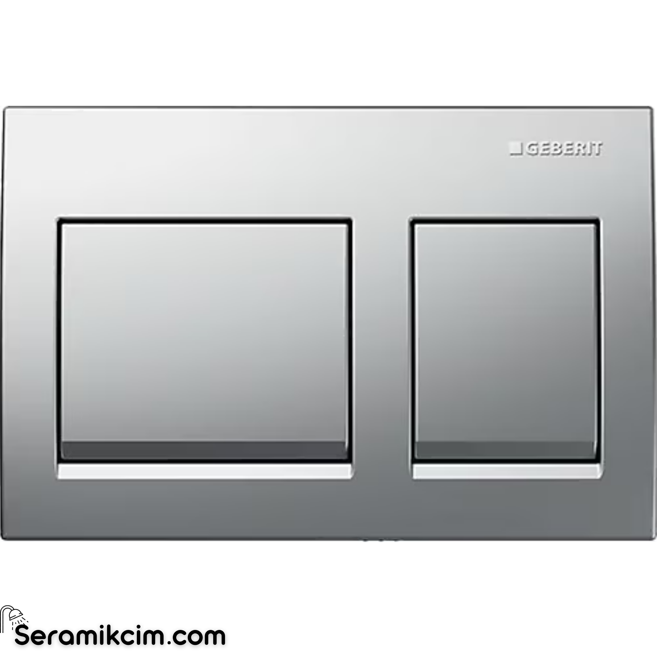 Geberit Alpha35 Kumanda Paneli Çift Basmalı Parlak Krom