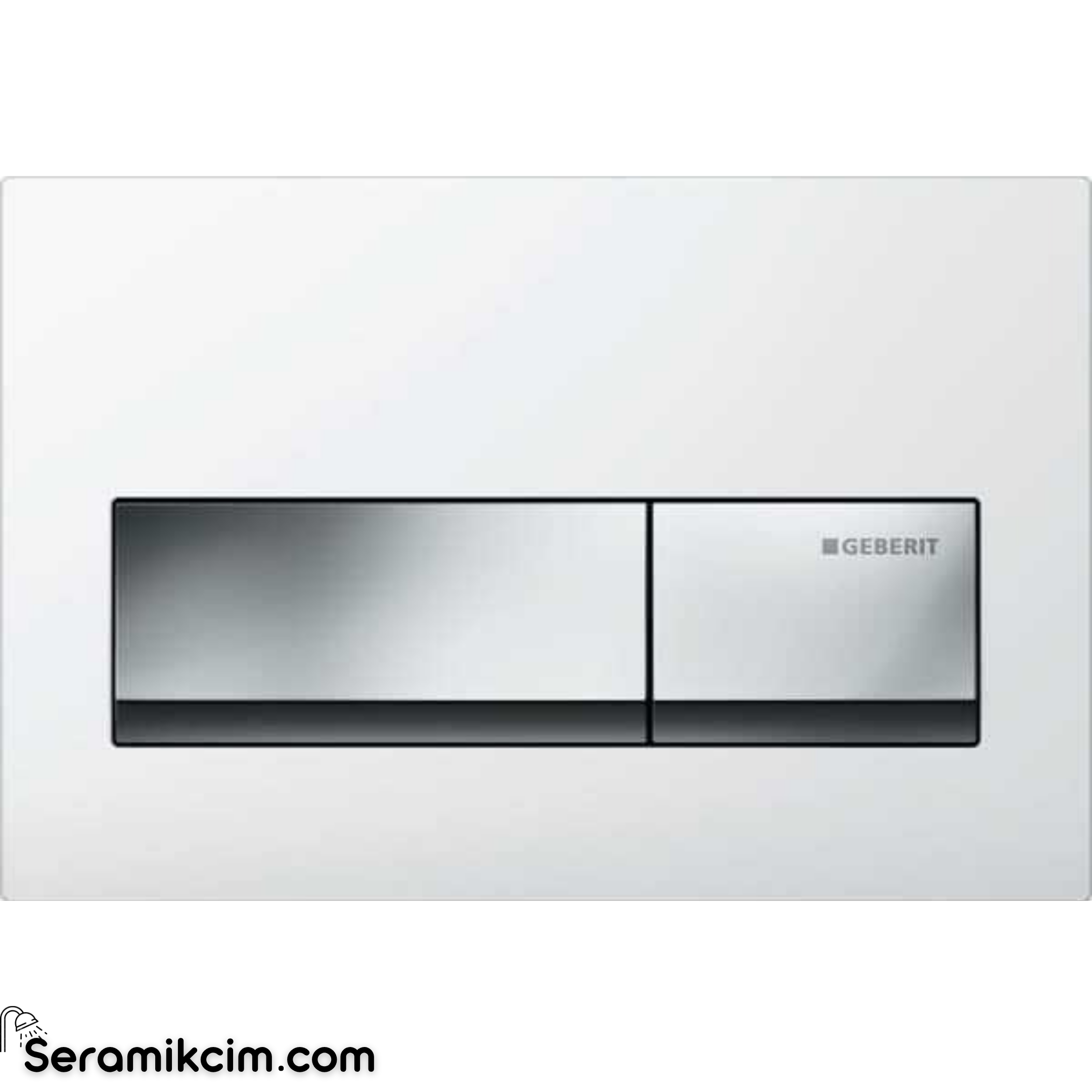 Geberit Alpha50 Kumanda Paneli Çift Basmalı Beyaz