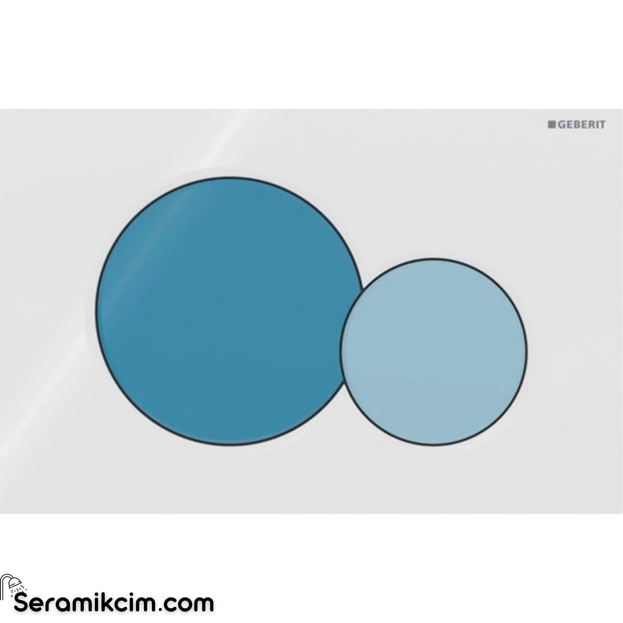 Geberit Sigma01 Kumanda Paneli Çift Basmalı Koyu Mavi/Açık Mavi