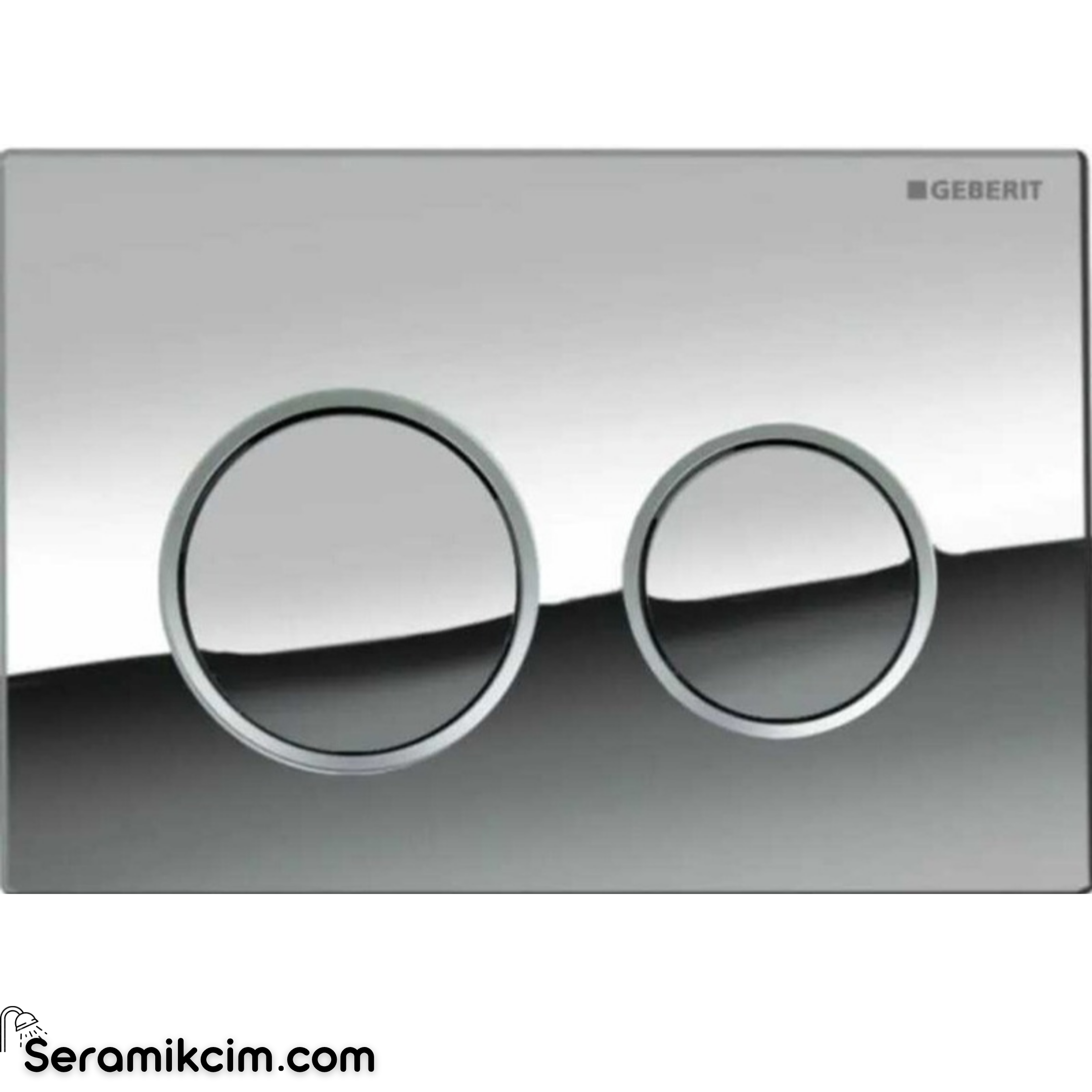 Geberit Sigma20 Kumanda Paneli Çift Basmalı Parlak/Mat/Parlak