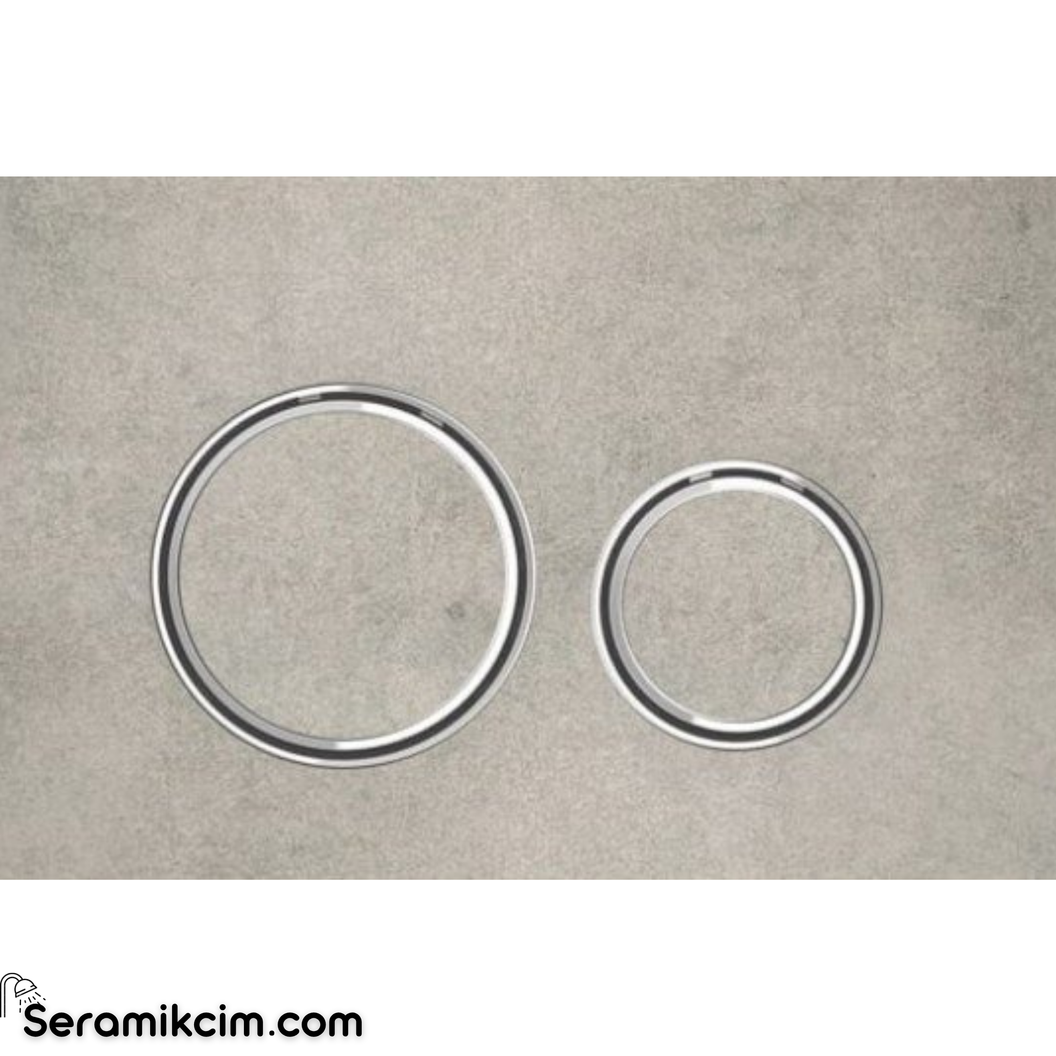 Geberit Sigma21 Kumanda Paneli Çift Basmalı Beton / Krom