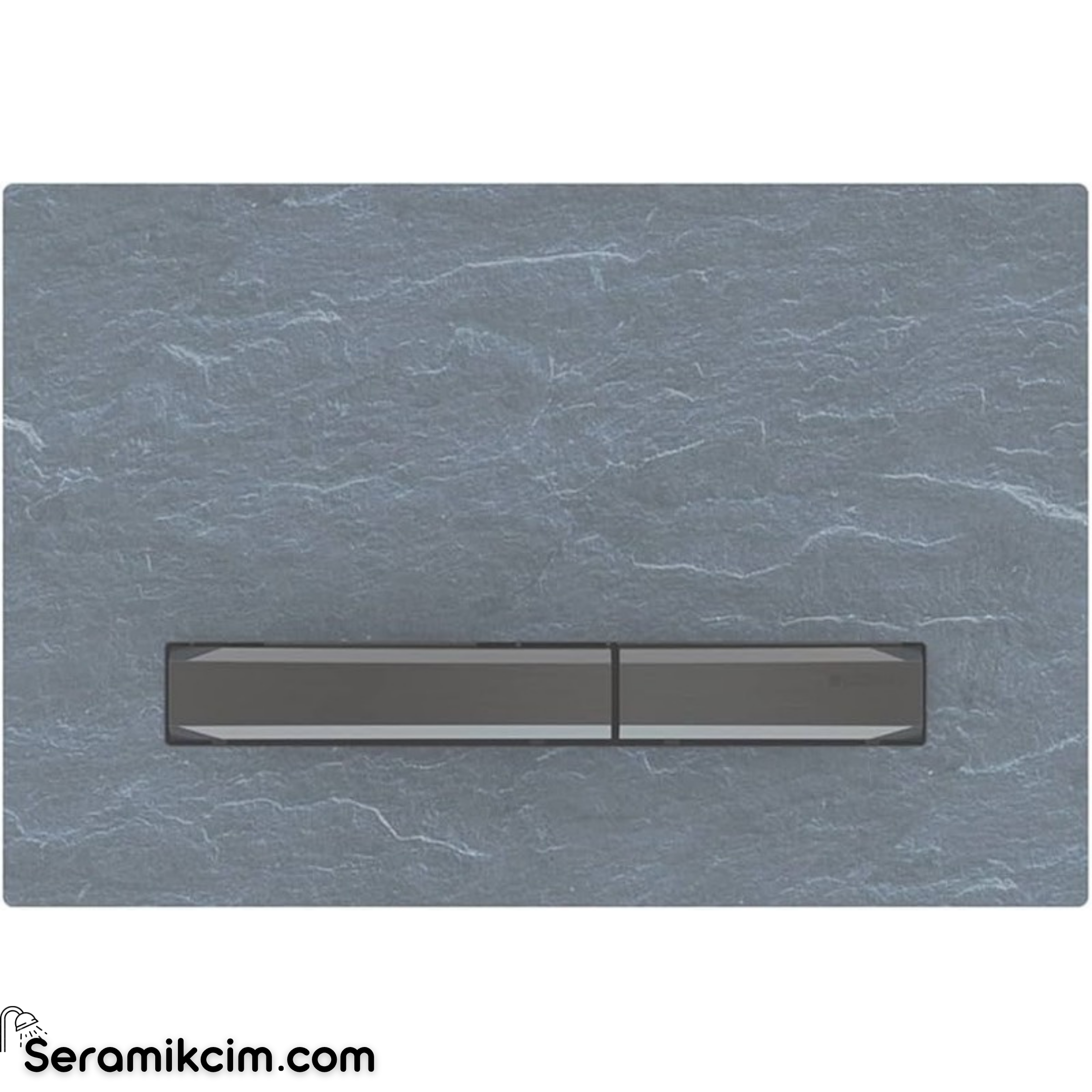Geberit Sigma50 Kumanda Paneli Çift Basmalı Arduvaz / Siyah Krom