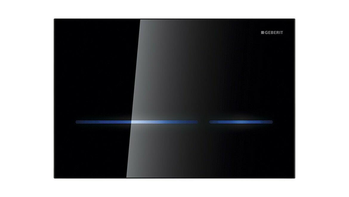 Geberit Sigma80v Kumanda Paneli, 8cm Gömme Rezervuar İçin Siyah Cam - 116.092.SG.6