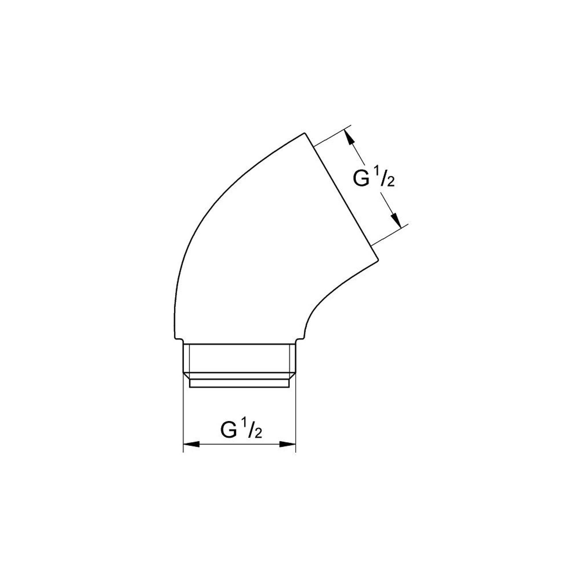 Grohe Adaptör 1/2
