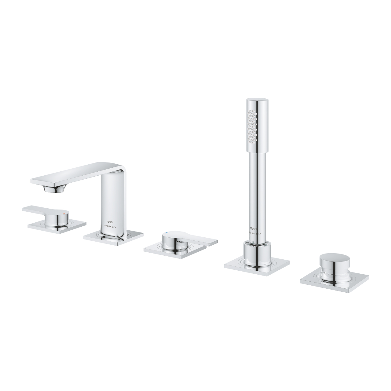 Grohe Allure 5 Delikli Ankastre Küvet Bataryası Krom 25221001